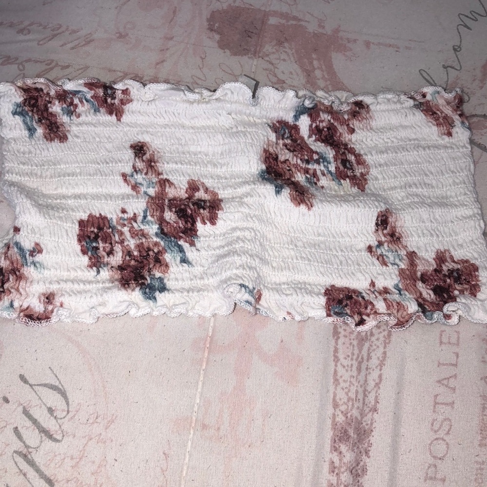 Floral tube top